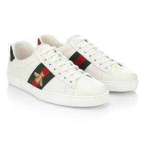 Gucci New Ace Bee Embroidered Sneakers